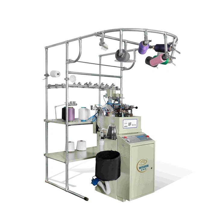 Máquina para hacer punto de calcetines de 3,75'' de alimentación única 8F