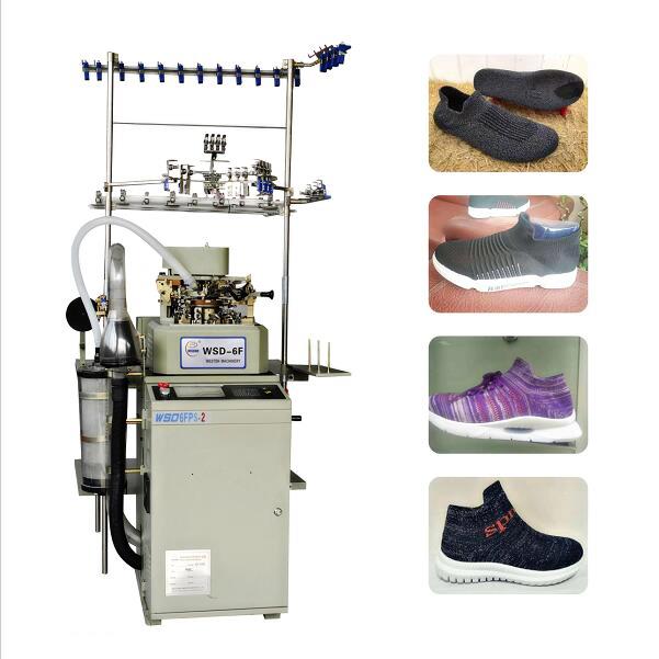 Máquina para hacer punto superior del zapato